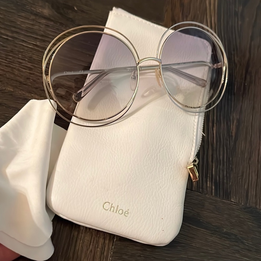 Authentic used CHLOE round sunglasses